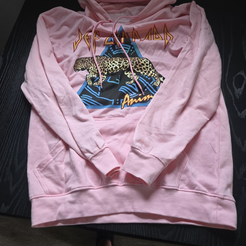 Pink Leopard Graphic Women's Hoodie